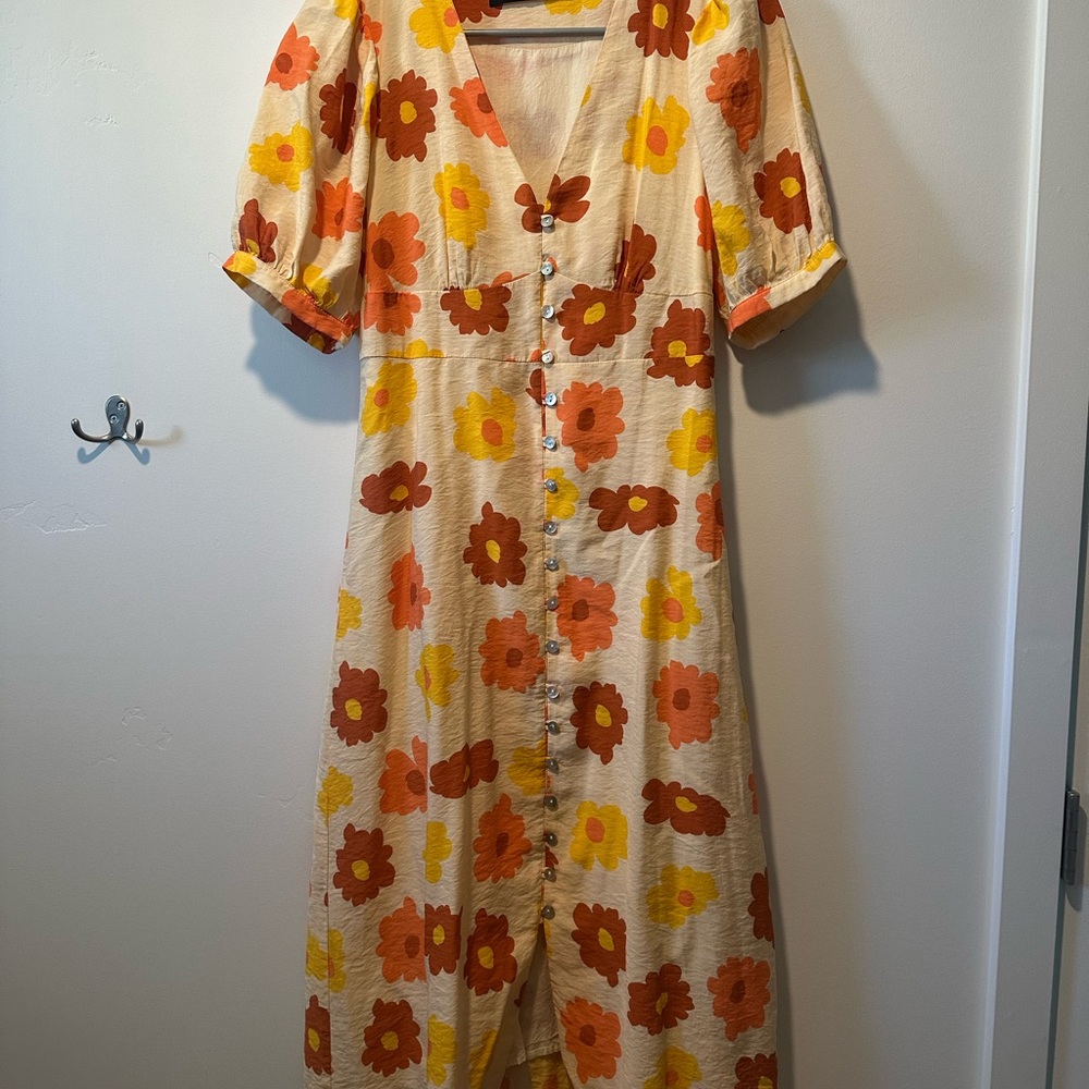 Floral Button-Down Dress